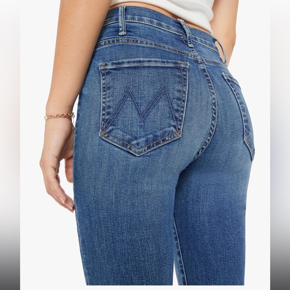 Mother PETITES The Lil Hustler Ankle Fray denim jean - Picture 2 of 12